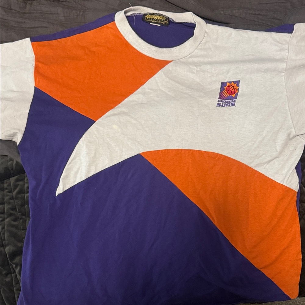 LOGO 7 Phoenix Suns Colorblock Tee - Orange, Purple, White